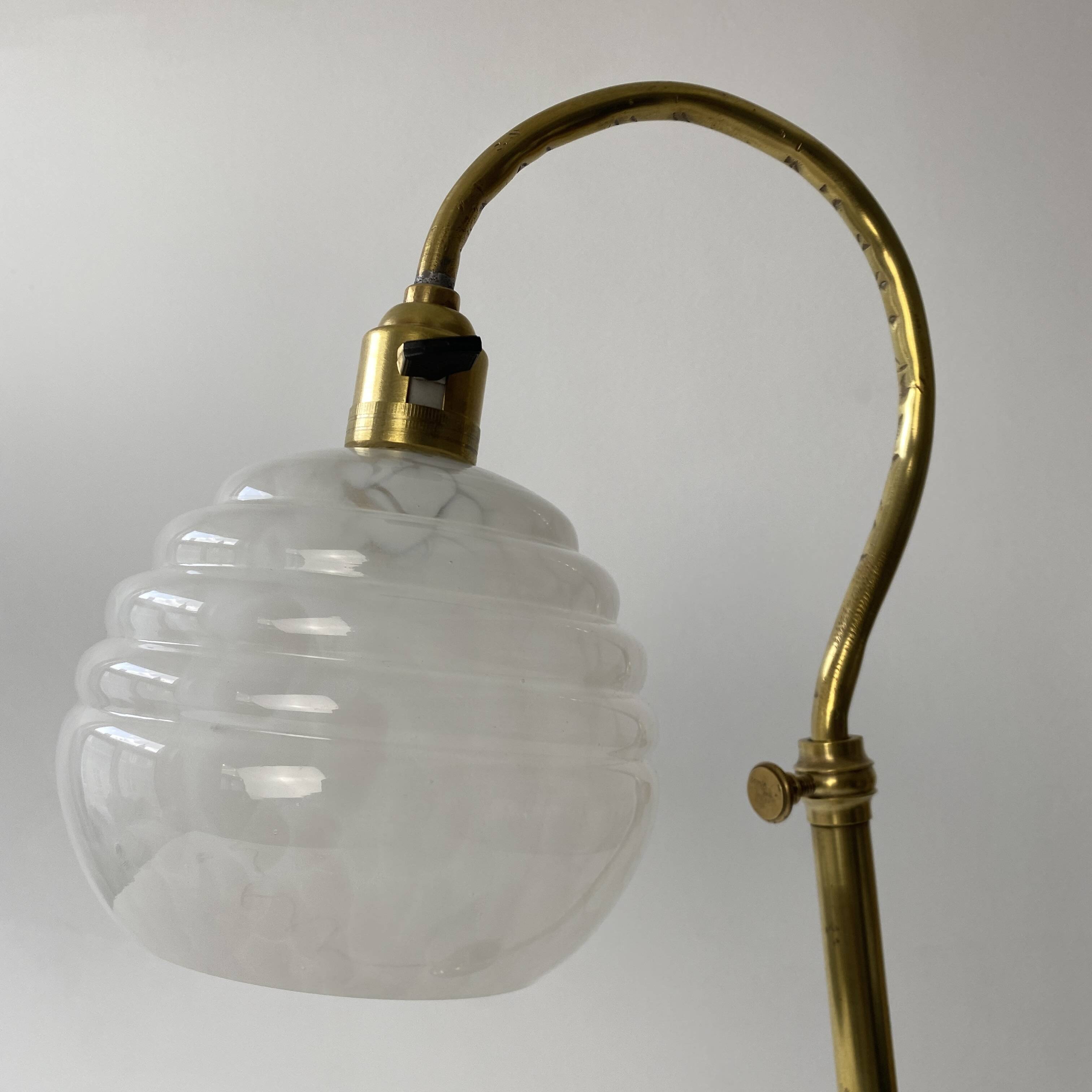 Vintage swan neck desk lamp