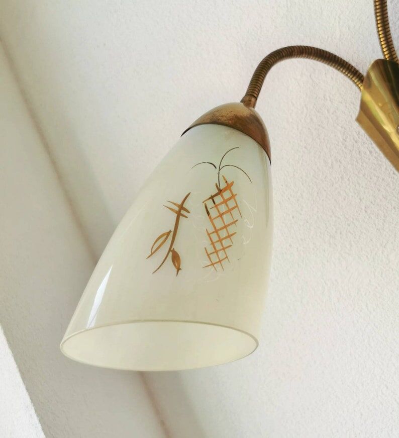 Wall lamp hollywood regency gold, 70s