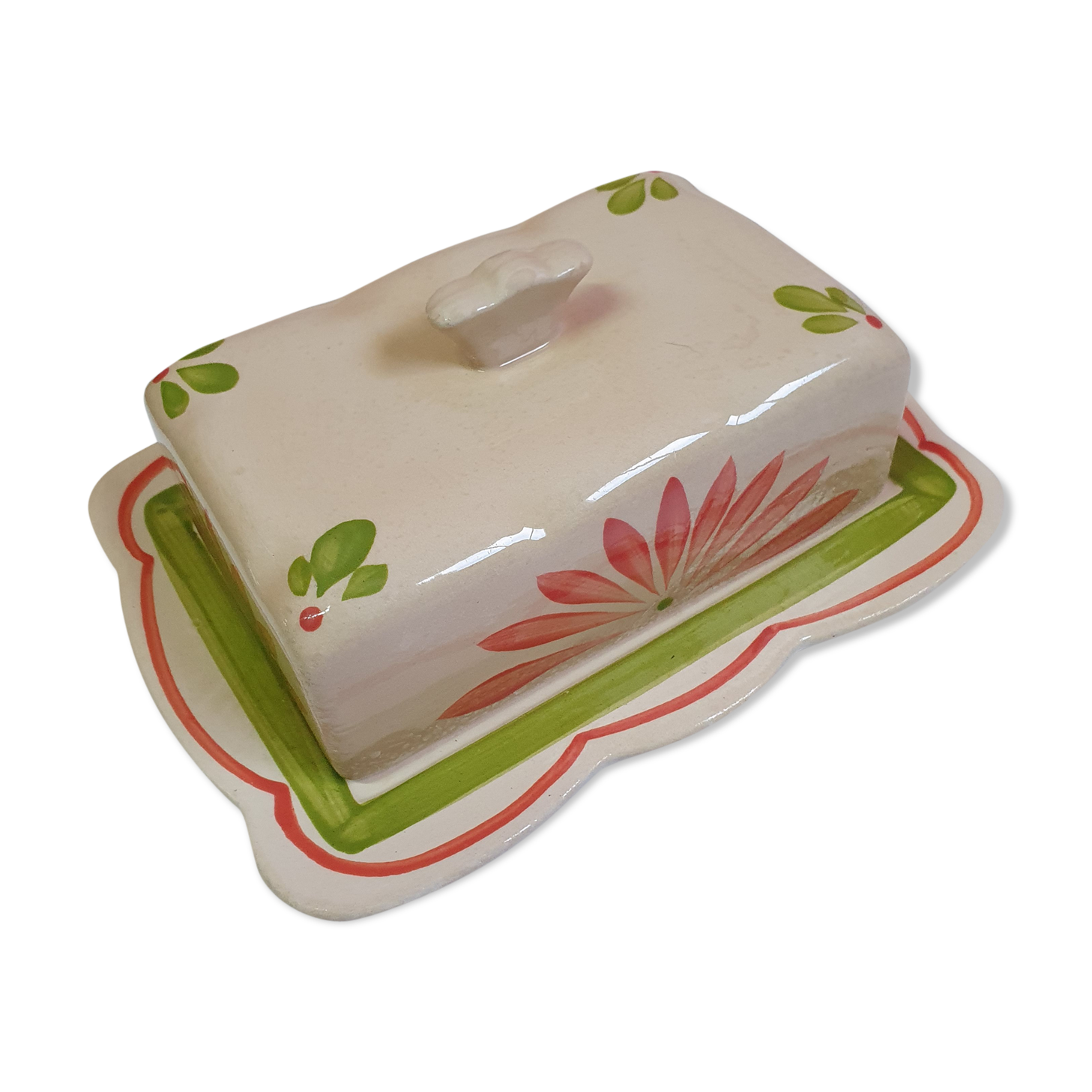 Pornic ceramic butter from 1970