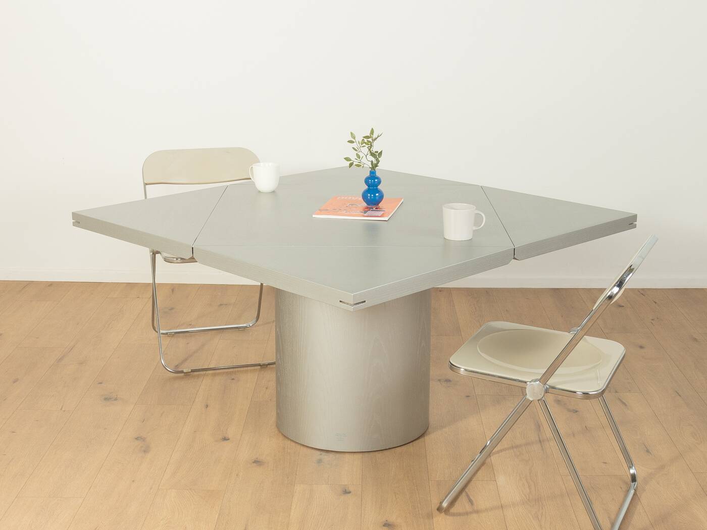 Table à manger Quadrondo, Erwin Nagel, Rosenthal, Argent