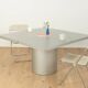 Table à manger Quadrondo, Erwin Nagel, Rosenthal, Argent