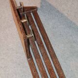Modernist Art Deco coat racks in limed brown oak