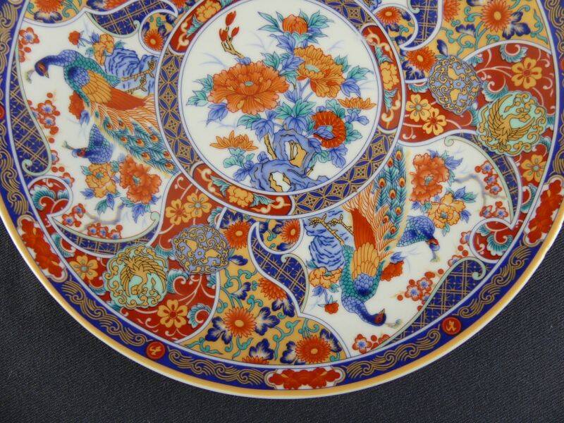 Pair of vintage Taous porcelain dessert plates, Morocco