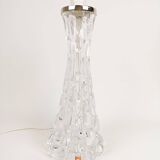 Mid-century Swedish crystal table lamps from Orrefors by Carl Fagerlund.