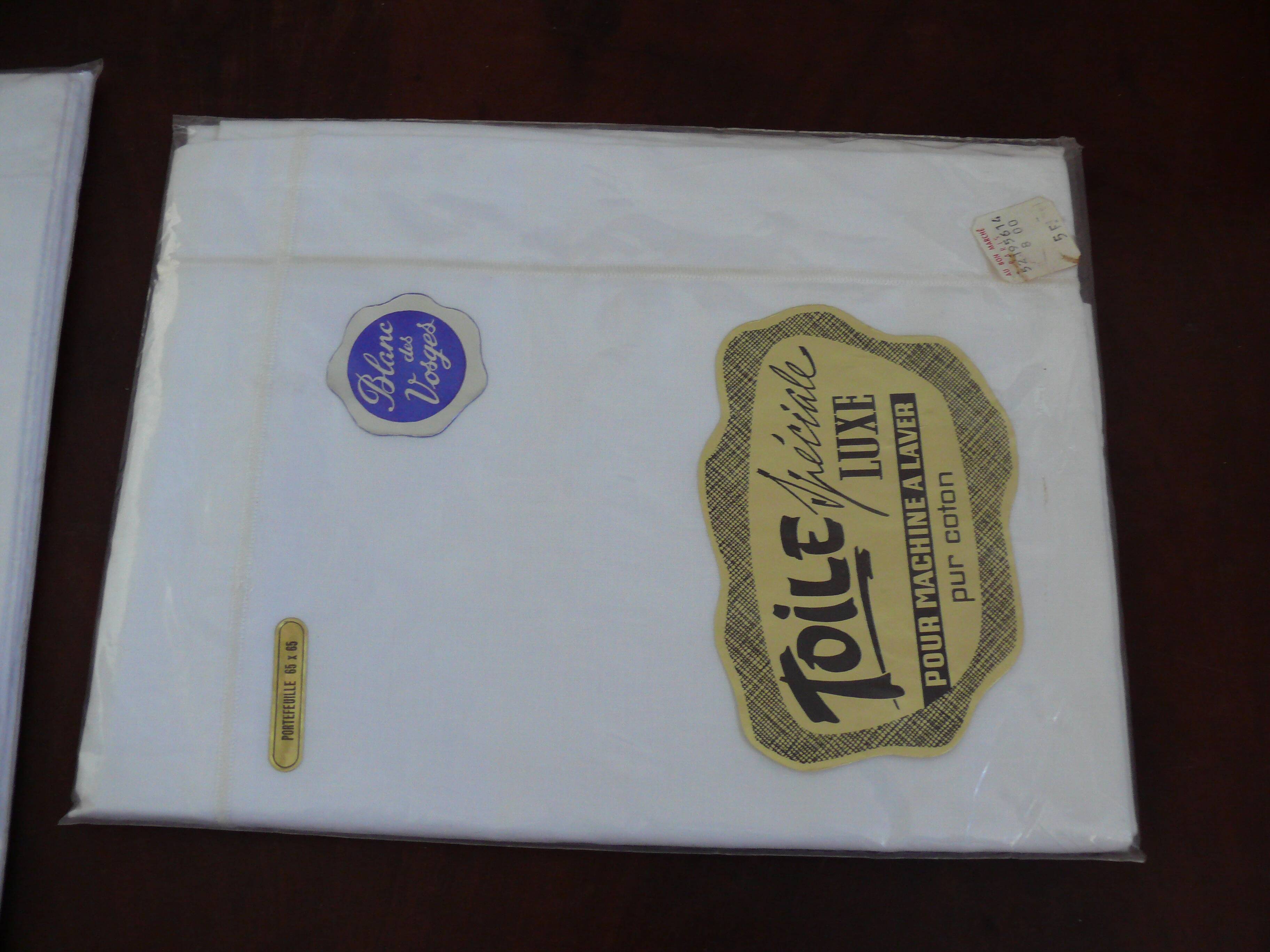 New pillowcases. old linen.