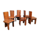 Wooden Chairs attributed to Carlo Scarpa for Gavina, Italy, 1970s, Set of 6