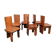 Wooden Chairs attributed to Carlo Scarpa for Gavina, Italy, 1970s, Set of 6