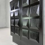 Brutalist bar storage cabinet