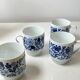 Vintage Melitta coffee service – White porcelain with blue flowers – 1970s – Made in Germany