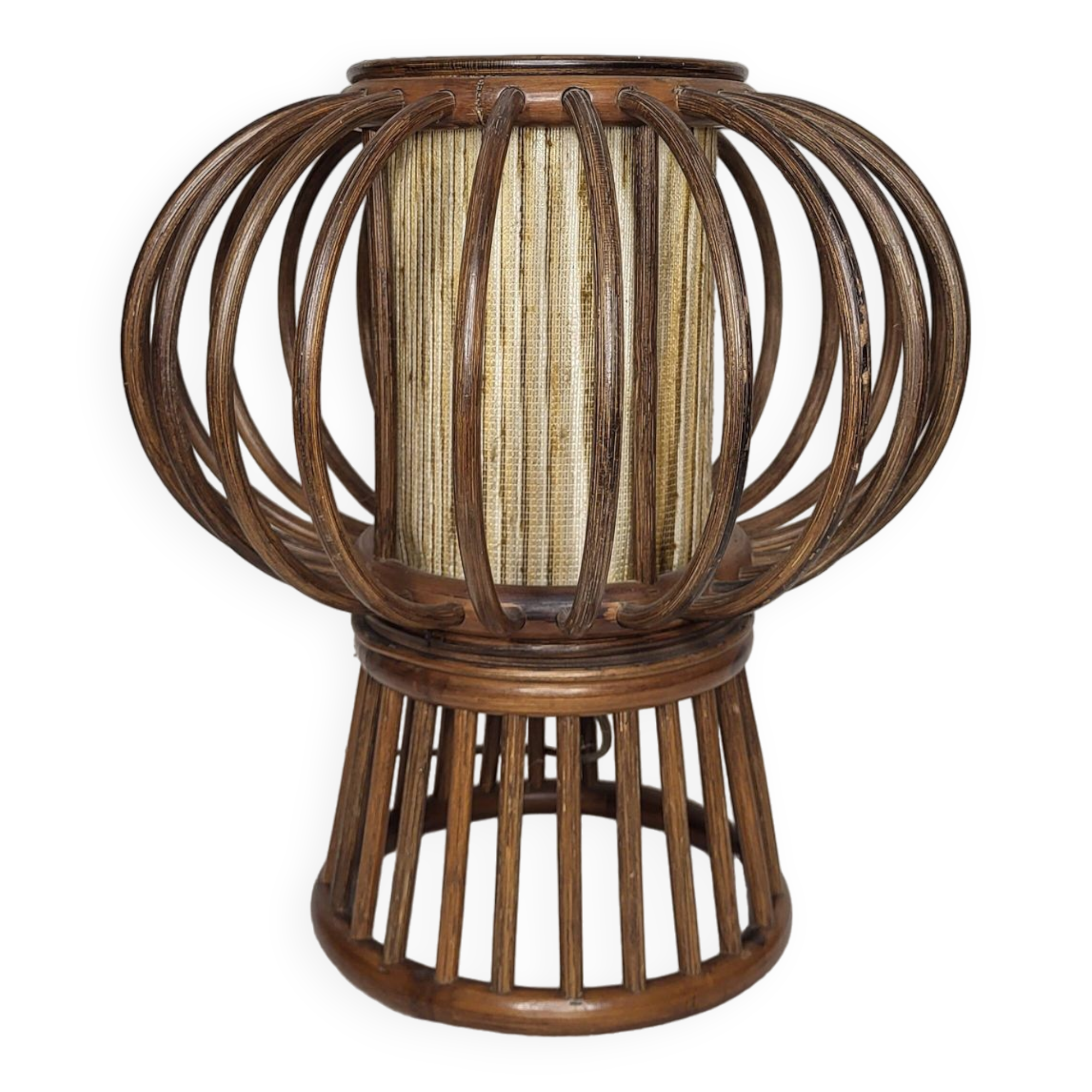 Rattan lamp 70s