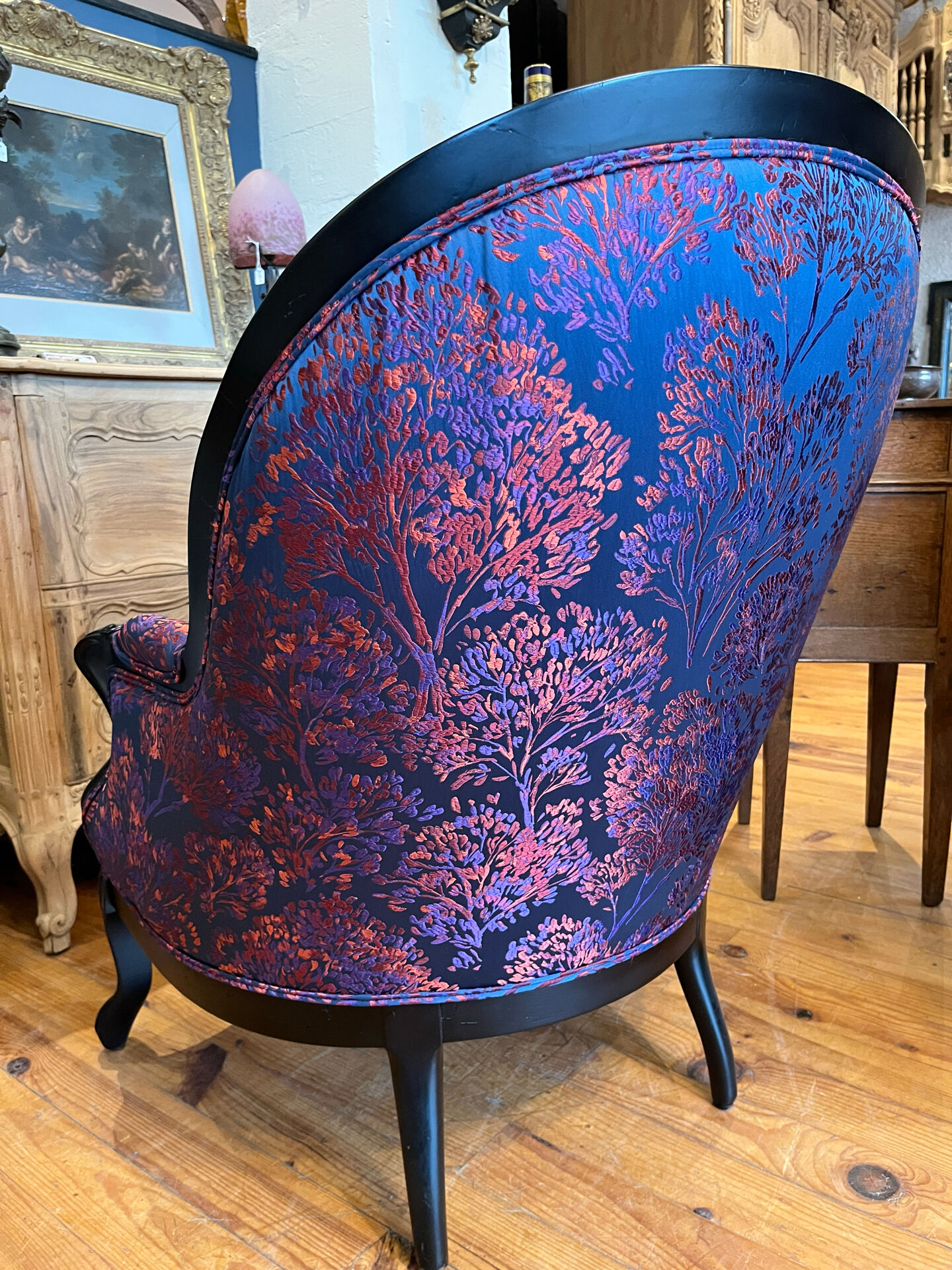 Fauteuil Bergère crapaud Louis Philippe