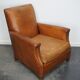 Fauteuil club cognac, années 1940