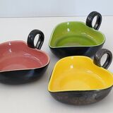 Suite of 3 vintage pocket trays 1950