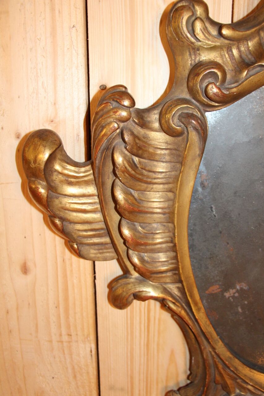 Italian Rococo mirror of eighteenth period - 78x53cm