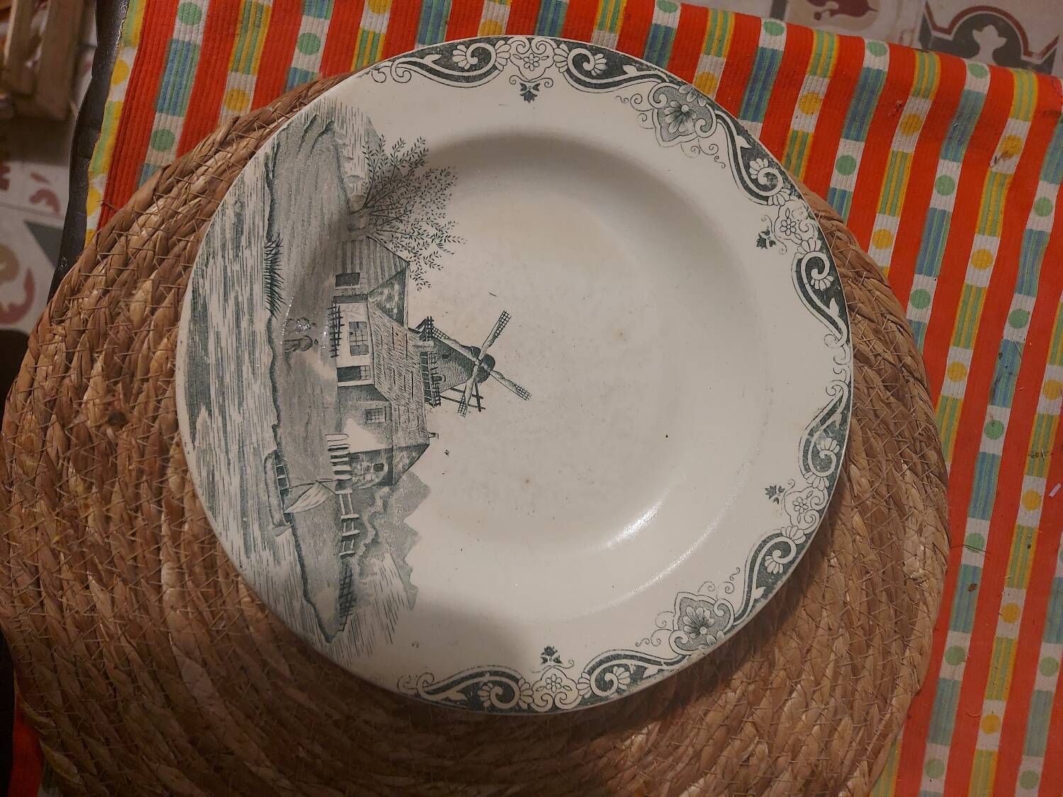 3 Delf iron earth plates