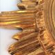 Sun mirror gilded wood with gold leaf, 42 cm
