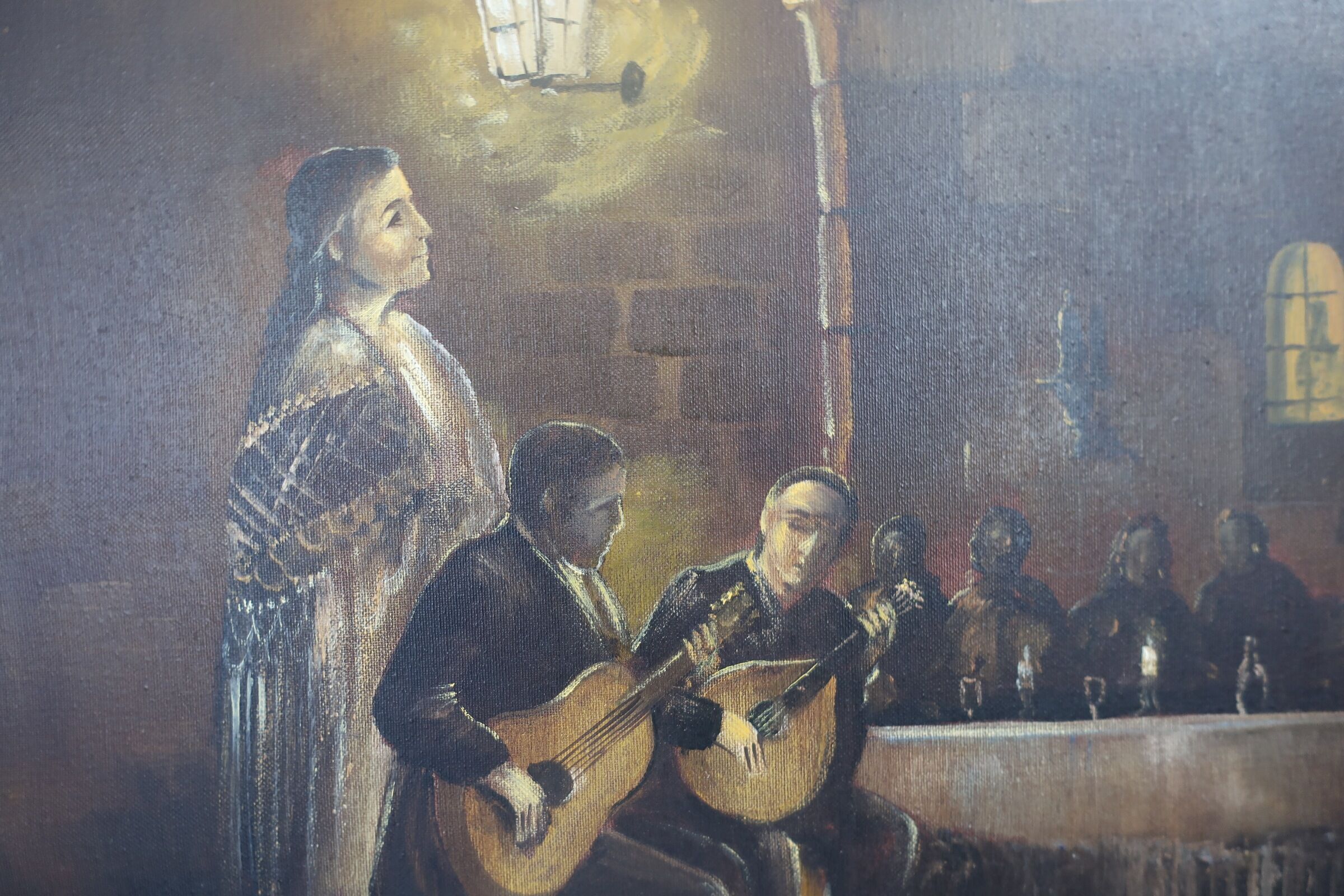 Oil painting - Fado - Painter Teixeira Cardoso.