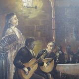 Oil painting - Fado - Painter Teixeira Cardoso.