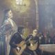 Oil painting - Fado - Painter Teixeira Cardoso.