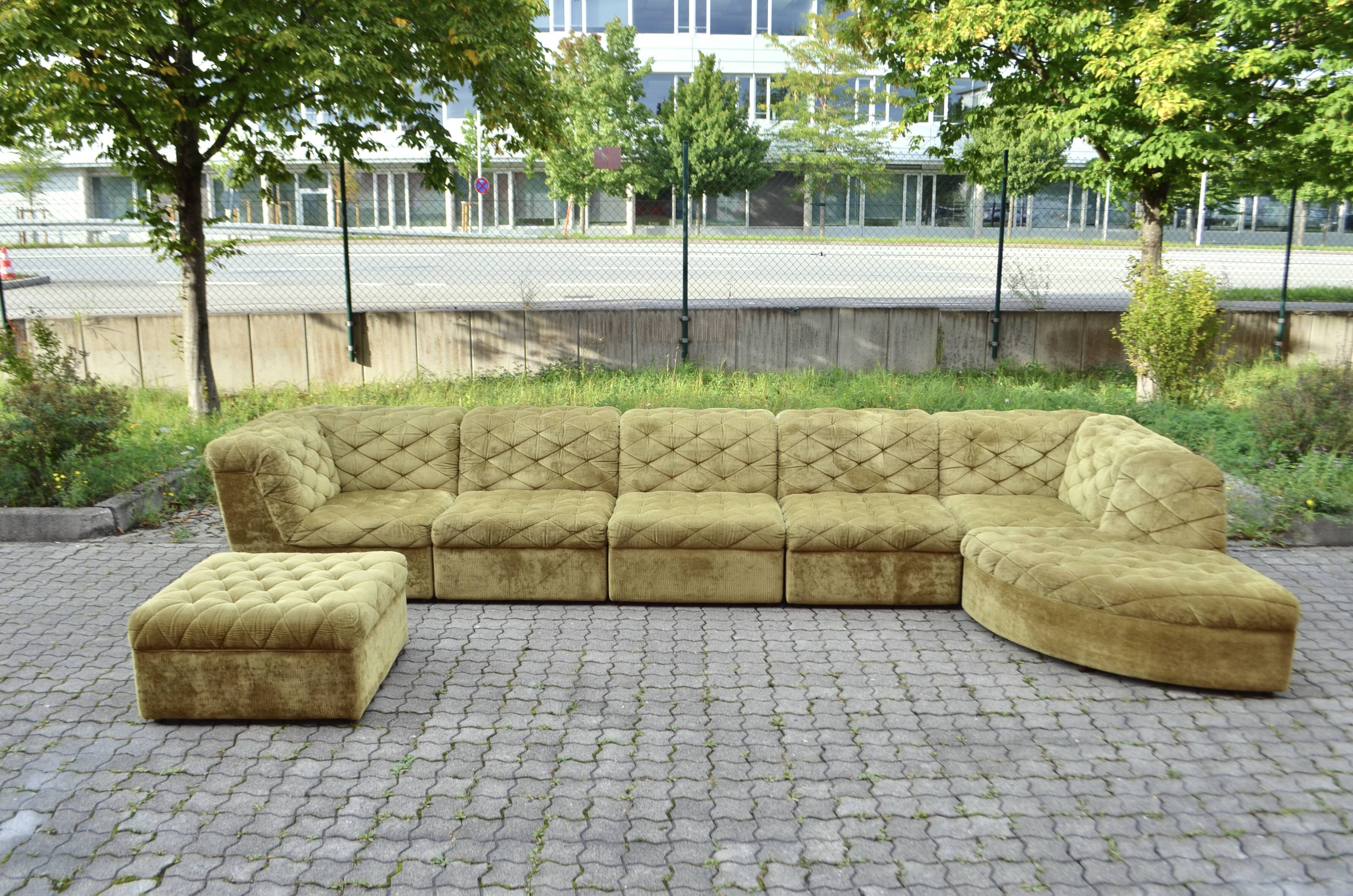 Vintage Laauser Modular Sofa green