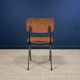 Result chair Friso Kramer for Ahrend wood steel taupe 60s Netherlands