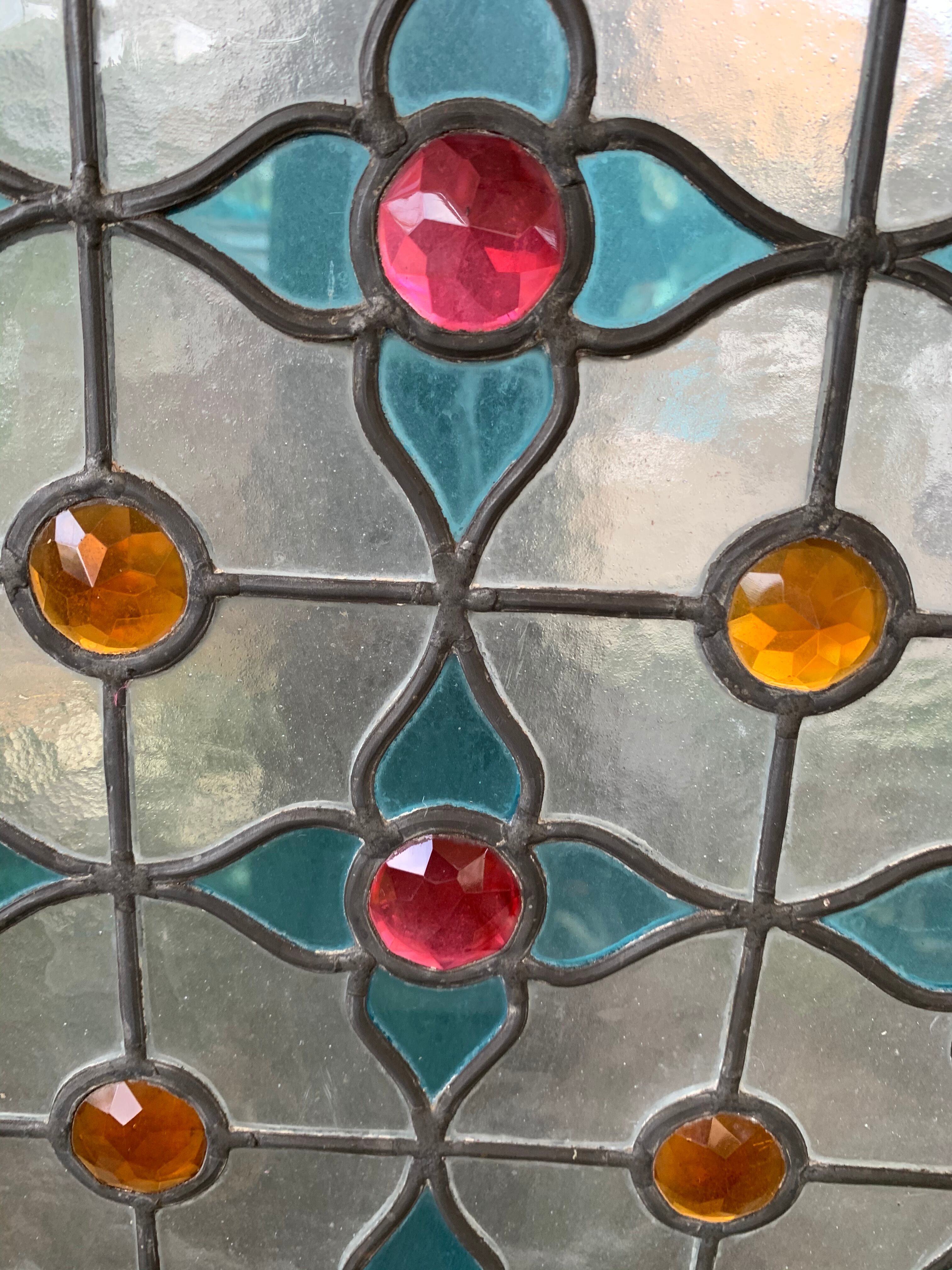 Cabochon stained glass 155x30