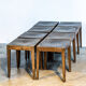 Lot de dix tabourets Baumann