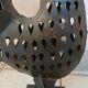 Wrought iron table lamp/rooster