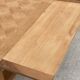 Art Deco extendable dining table renovated in raw oak and marquetry 220