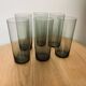 Set of 6 smoked water glasses
