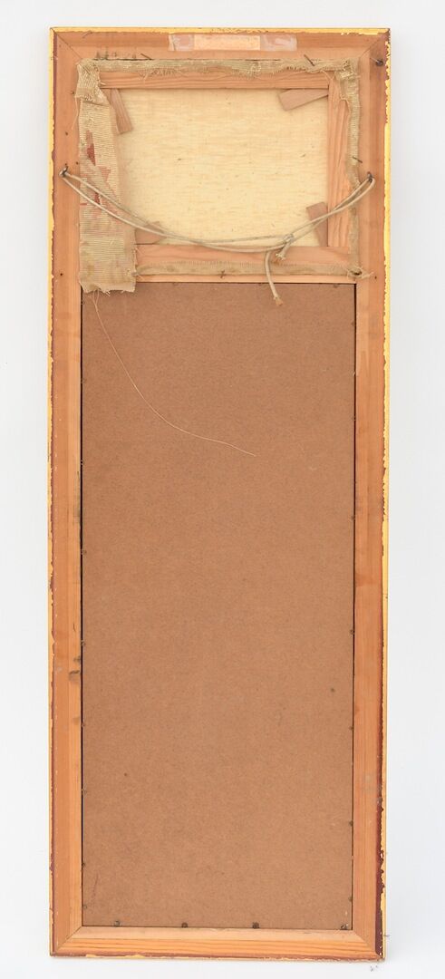 Small gilded wooden trumeau  108x38cm