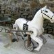Soviet USSR childs pedal horse car antique vintage childs toy treasure 1950
