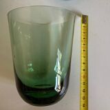 Set de 6 verres gobelets de verre vert 1960 XL