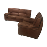 Roche & Bobois leather lounge set