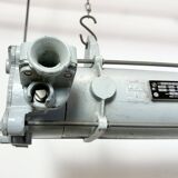 Grey Industrial Hanging Tube Light from Elektrosvit, 1980s