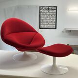 Fauteuil F421 et son ottoman de Pierre Paulin pour Artifort