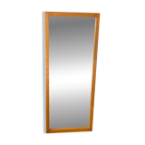 Modernist mirror in solid elm from the 1950s.