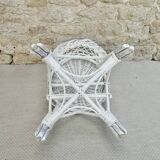 armchair woven wicker basket
