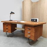Vintage Dutch design writing desk Cees Braakman ‘Boomerang’