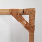 Deux porte-manteaux en bambou vintage