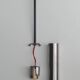Vintage 1960 pipe suspension. Set of 3.
