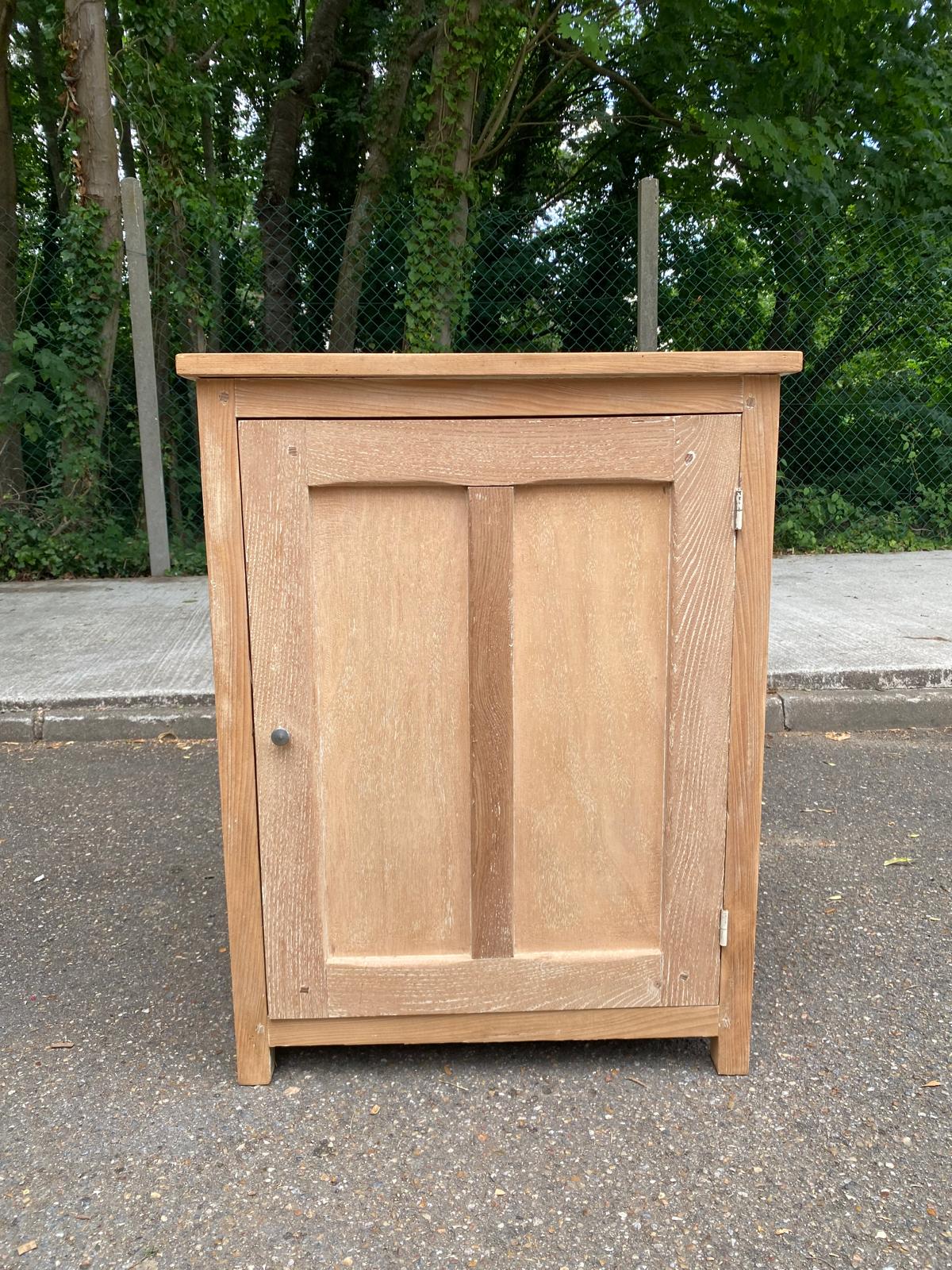 19th-century solid oak Parisian jam cabinet