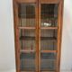 Pair of display cabinets in solid cherry wood from the 19th century.