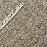 8x10 Plain Brown Turkish Vintage Kilim Rug, 255x322Cm