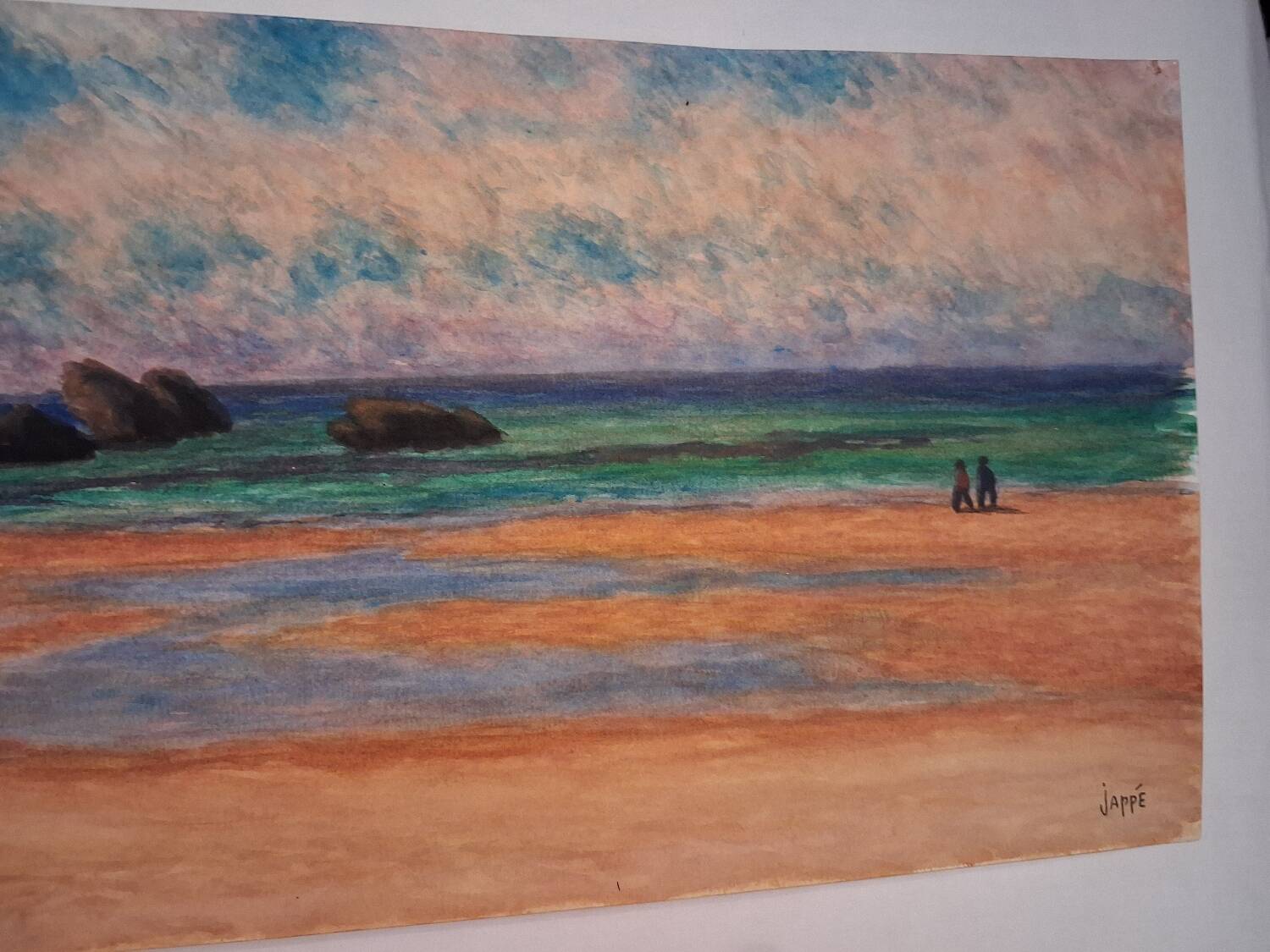 watercolour of Belle-Île