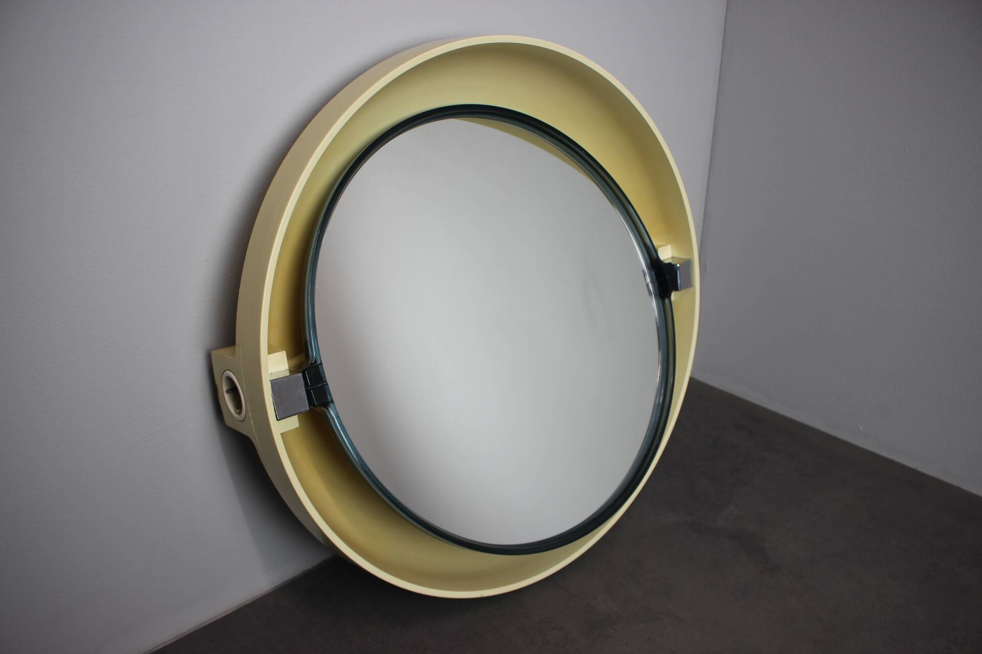 Mid-Century Allibert Illuminated Adjustable Wall Mirror, Germany, 1960s