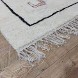 Handmade wool Berber rug 245x145 cm