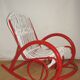 Rattan rocking chair Rohe Noordwolde, années 1970