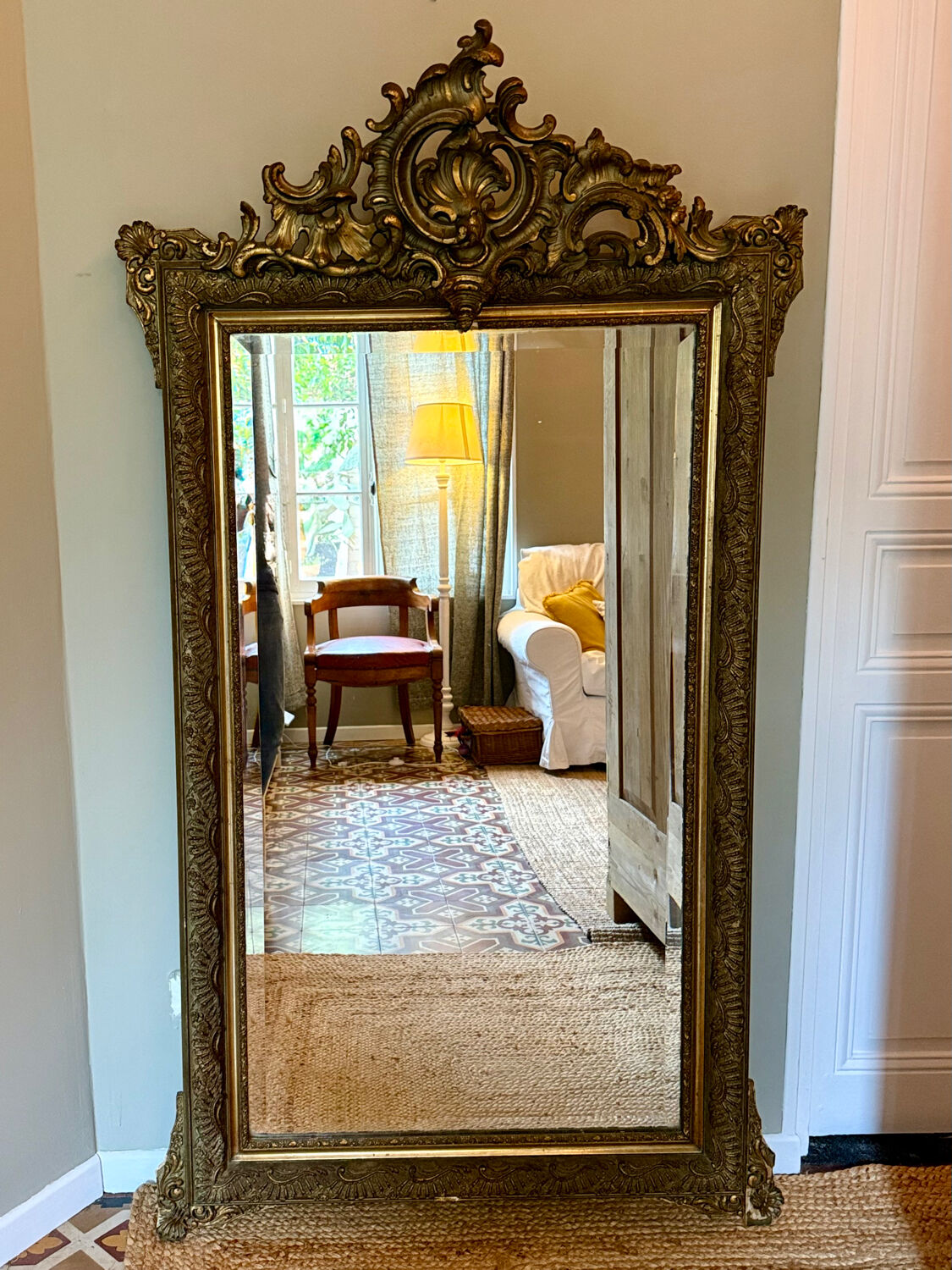 Antique mirror from the Napoleonic era.