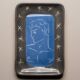 Vide-poche en céramique bleu
